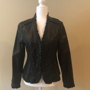 Women’s Black Faux Leather Jacket